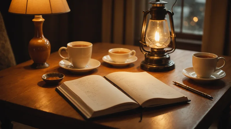 Teacher writing substitute lesson instructions late at night
